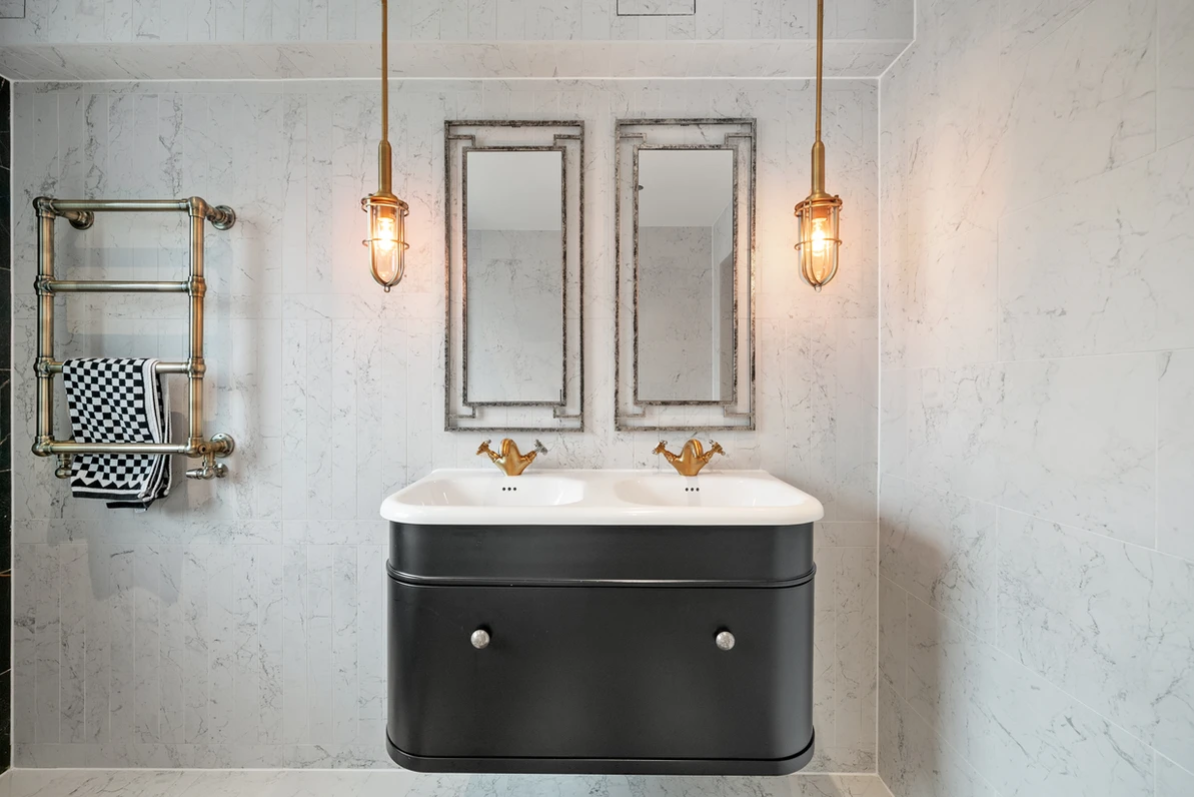Authentic Dezign Studio photograph from the completed Ilford Boutique Bathroom project.