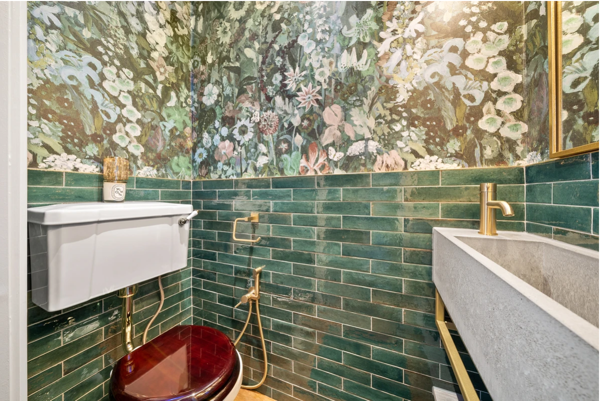 Authentic Dezign Studio photograph from the completed Ilford Cloakroom project.