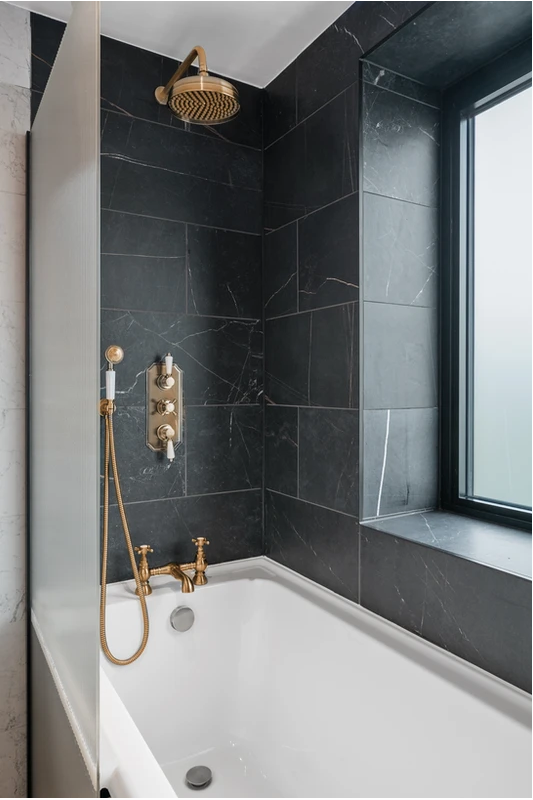 Authentic Dezign Studio photograph from the completed Ilford Boutique Bathroom project.