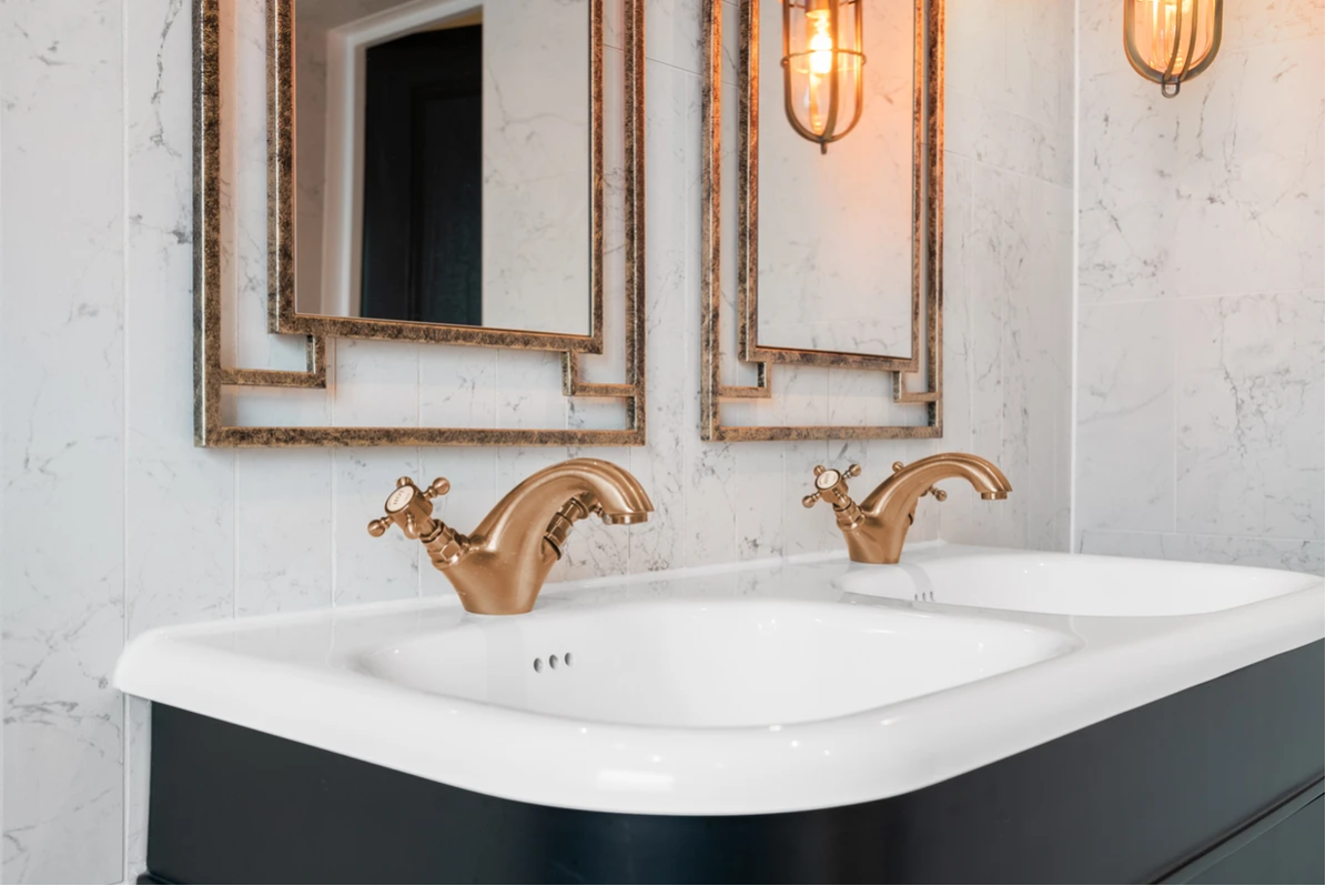 Authentic Dezign Studio photograph from the completed Ilford Boutique Bathroom project.