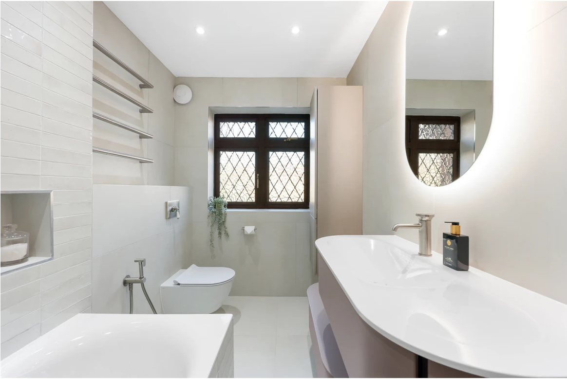 Authentic Dezign Studio photograph from the completed Chigwell Principal Bathroom project.