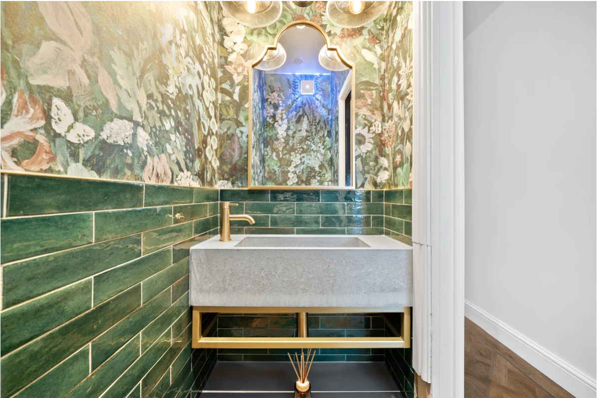 Authentic Dezign Studio photograph from the completed Ilford Cloakroom project.
