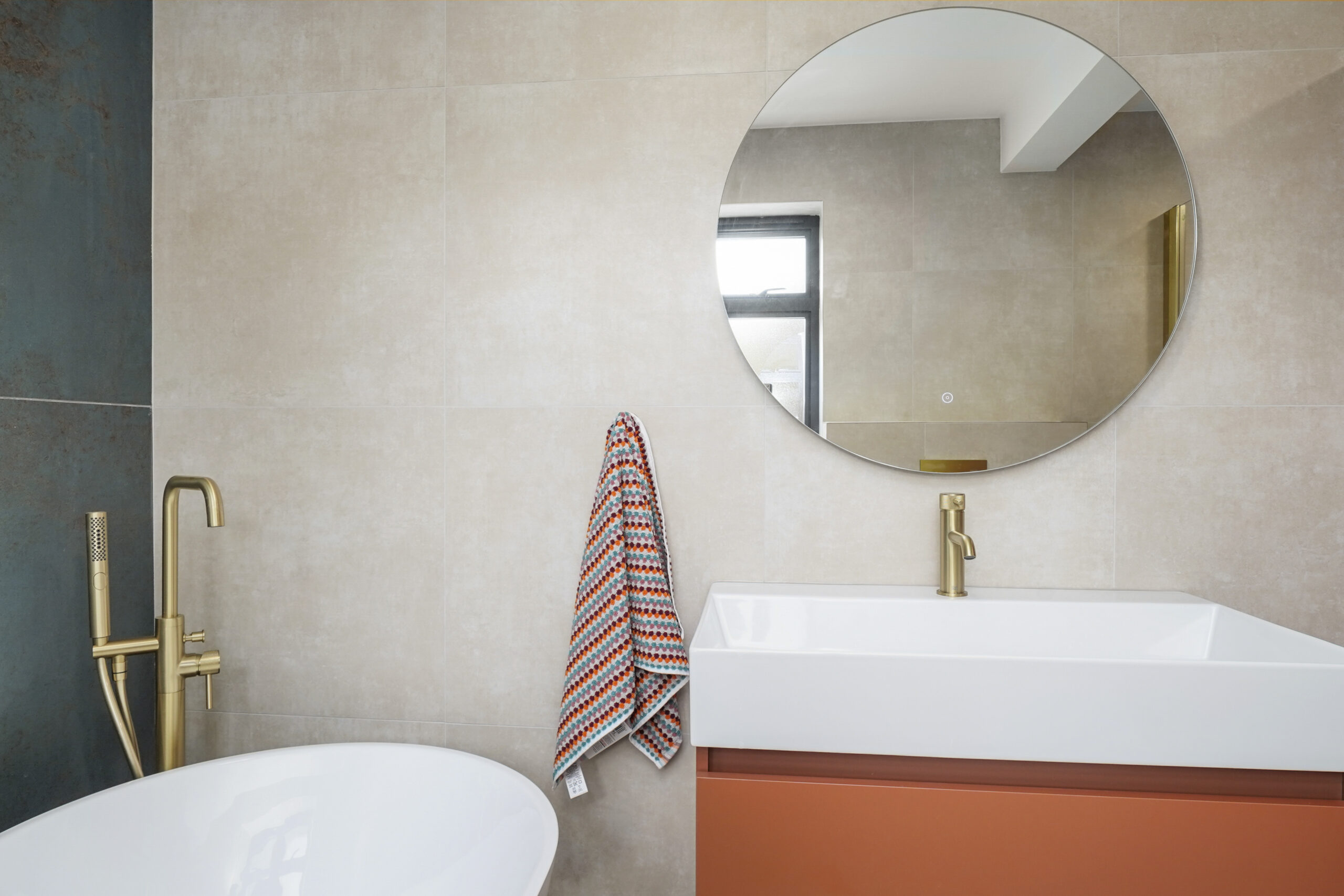 Authentic Dezign Studio photograph from the completed Woodford Family Bathroom project.
