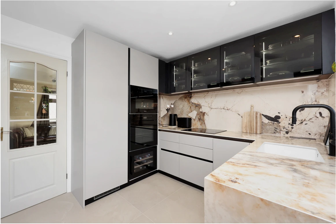 Authentic Dezign Studio photograph from the completed Chigwell German Kitchen project.