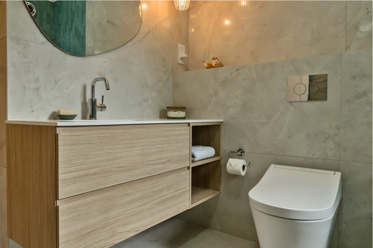 Authentic Dezign Studio photograph from the completed Beaconsfield Bathroom project.